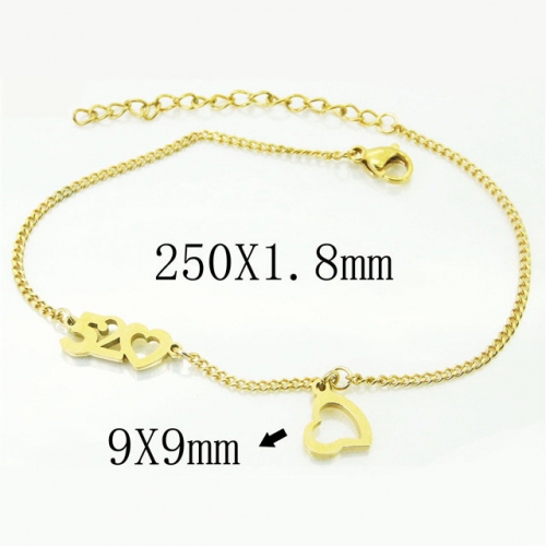 BC Wholesale Jewelry Stainless Steel 316L Anklets or Bracelets NO.#BC43B0083KLF