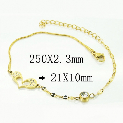 BC Wholesale Jewelry Stainless Steel 316L Anklets or Bracelets NO.#BC43B0078KLY