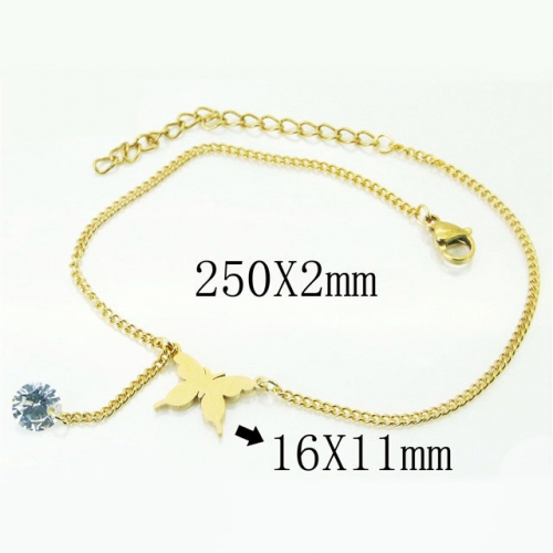 BC Wholesale Jewelry Stainless Steel 316L Anklets or Bracelets NO.#BC43B0092KLA