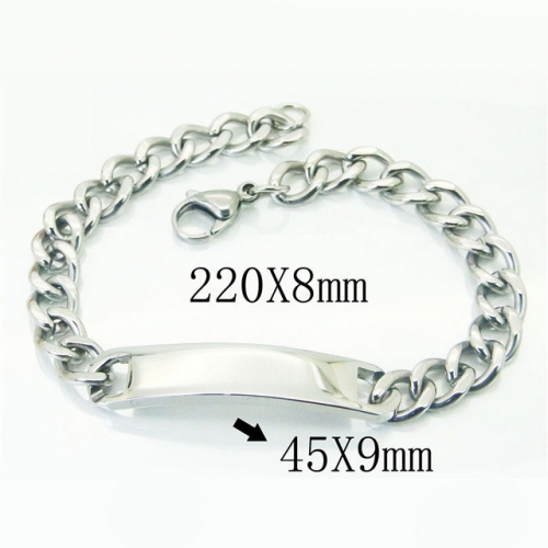 BC Wholesale Jewelry Bracelets Stainless Steel 316L Bracelets NO.#BC43B0040MW