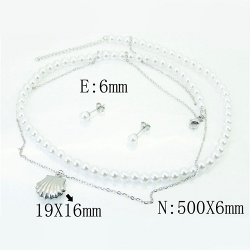 BC Wholesale Jewelry Sets Stainless Steel 316L Jewelry Sets NO.#BC59S2082HKS