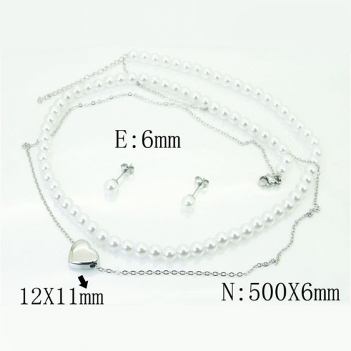 BC Wholesale Jewelry Sets Stainless Steel 316L Jewelry Sets NO.#BC59S2084HKD