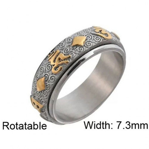 BC Wholesale Multifunction Rings Stainless Steel 316L Rings Rotatable Rings NO.#SJ57R165