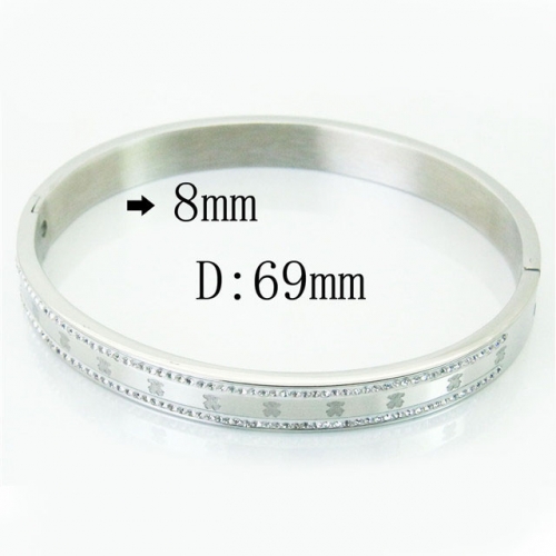 BC Wholesale Bangles Jewelry Stainless Steel Jewelry Bangles NO.#BC21B0398HPW