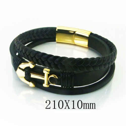 BC Jewelry Wholesale Good Quality Fashion Leather Bracelet NO.#BC23B0064HOD