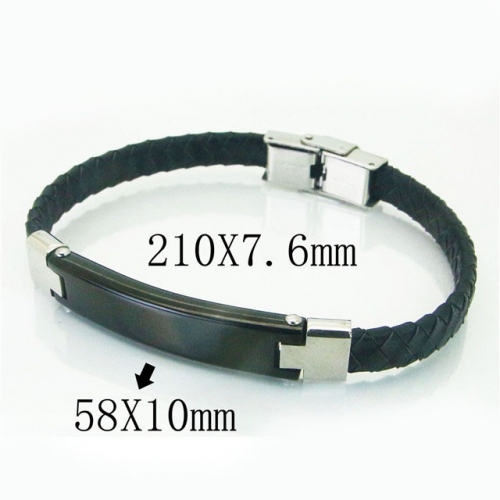 BC Jewelry Wholesale Good Quality Fashion Leather Bracelet NO.#BC23B0094HLC