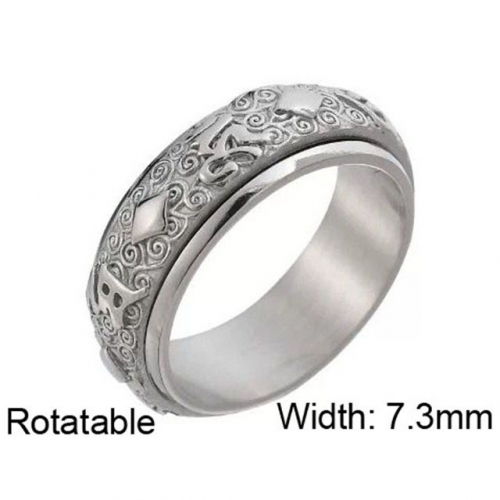 BC Wholesale Multifunction Rings Stainless Steel 316L Rings Rotatable Rings NO.#SJ57R166