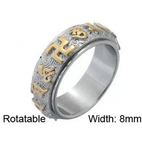 BC Wholesale Multifunction Rings Stainless Steel 316L Rings Rotatable Rings NO.#SJ57R096