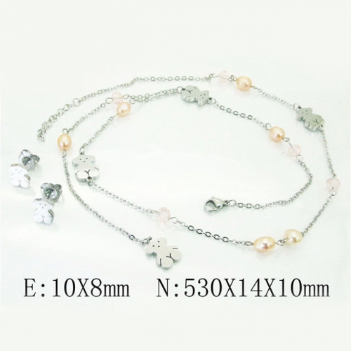 BC Wholesale Fashion Jewelry Sets Stainless Steel 316L Jewelry Sets NO.#BC21N0051IHW