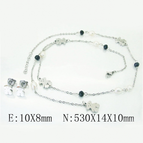 BC Wholesale Fashion Jewelry Sets Stainless Steel 316L Jewelry Sets NO.#BC21N0050IHD