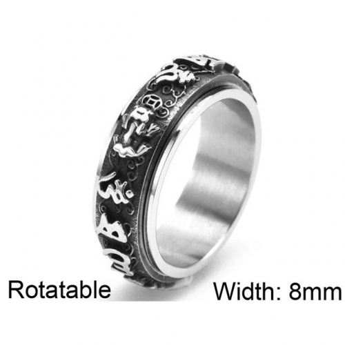 BC Wholesale Multifunction Rings Stainless Steel 316L Rings Rotatable Rings NO.#SJ57R305