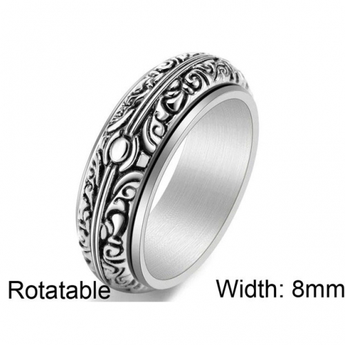 BC Wholesale Multifunction Rings Stainless Steel 316L Rings Rotatable Rings NO.#SJ57R279