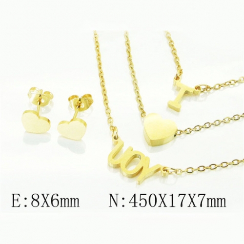 BC Wholesale Fashion Jewelry Sets Stainless Steel 316L Jewelry Sets NO.#BC12S1117PW