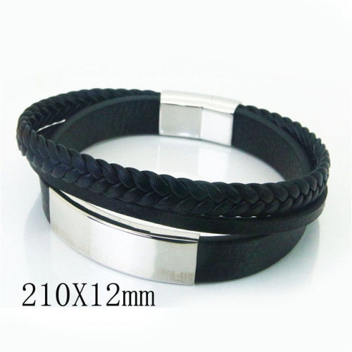 BC Jewelry Wholesale Good Quality Fashion Leather Bracelet NO.#BC23B0097HJQ