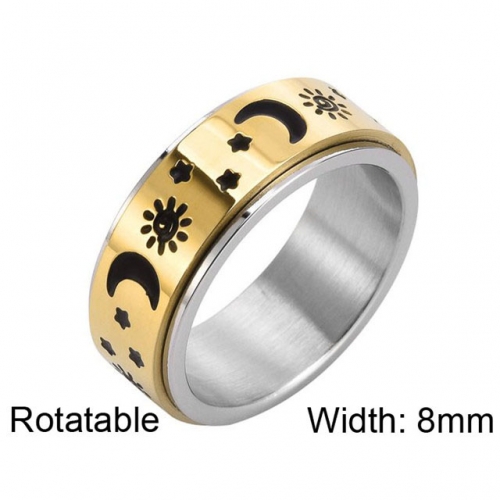 BC Wholesale Multifunction Rings Stainless Steel 316L Rings Rotatable Rings NO.#SJ57R142