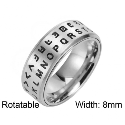 BC Wholesale Multifunction Rings Stainless Steel 316L Rings Rotatable Rings NO.#SJ57R091