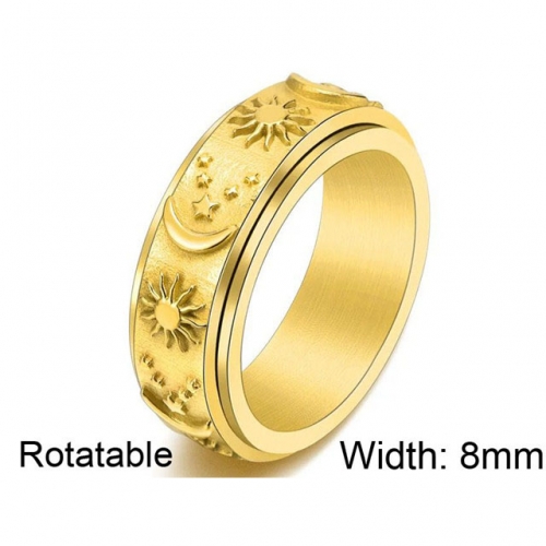 BC Wholesale Multifunction Rings Stainless Steel 316L Rings Rotatable Rings NO.#SJ57R347