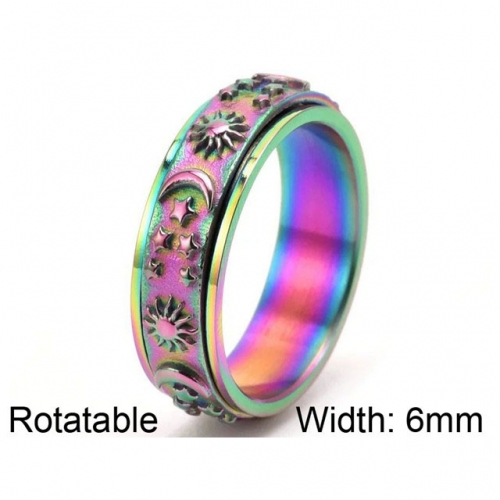 BC Wholesale Multifunction Rings Stainless Steel 316L Rings Rotatable Rings NO.#SJ57R320