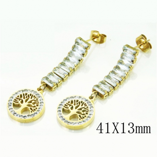 BC Wholesale Earrings Jewelry Stainless Steel 316L Earrings NO.#BC32E0158PB