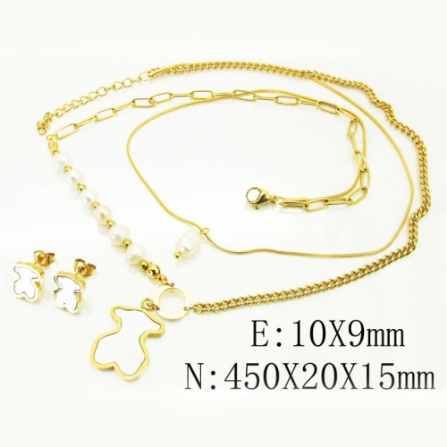 BC Wholesale Fashion Jewelry Sets Stainless Steel 316L Jewelry Sets NO.#BC02S2859HNW