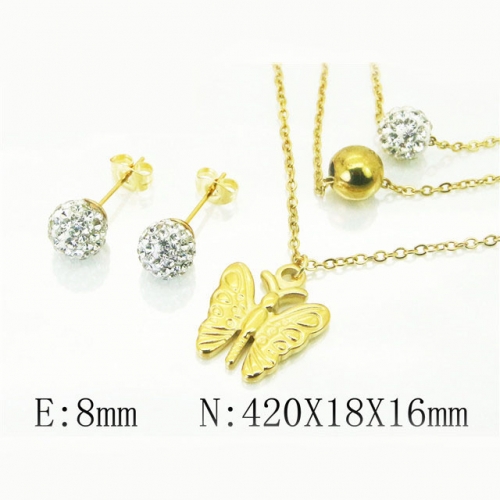 BC Wholesale Fashion Jewelry Sets Stainless Steel 316L Jewelry Sets NO.#BC12S1148PB