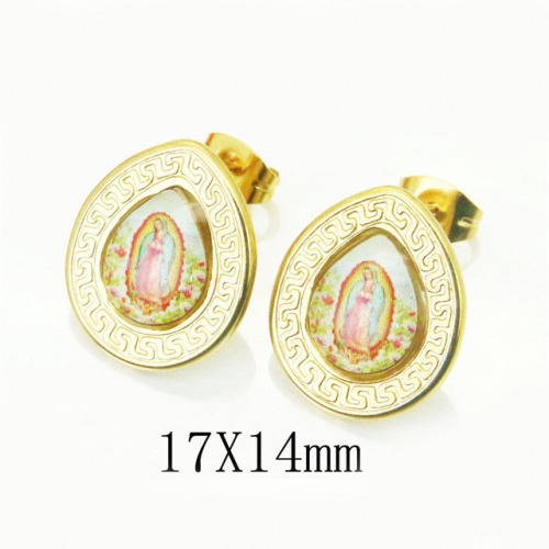 BC Wholesale Earrings Jewelry Stainless Steel 316L Earrings NO.#BC12E0177KLS