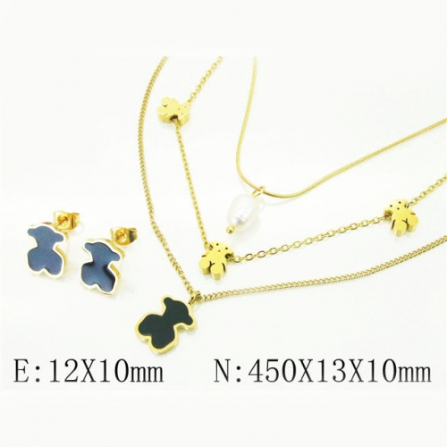 BC Wholesale Fashion Jewelry Sets Stainless Steel 316L Jewelry Sets NO.#BC02S2854HNQ