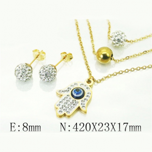 BC Wholesale Fashion Jewelry Sets Stainless Steel 316L Jewelry Sets NO.#BC12S1155PD