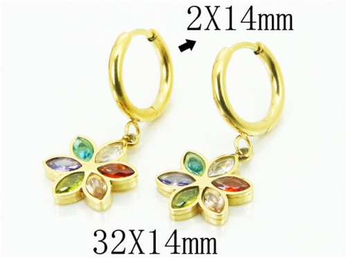 BC Wholesale Earrings Jewelry Stainless Steel 316L Earrings NO.#BC32E0164PA