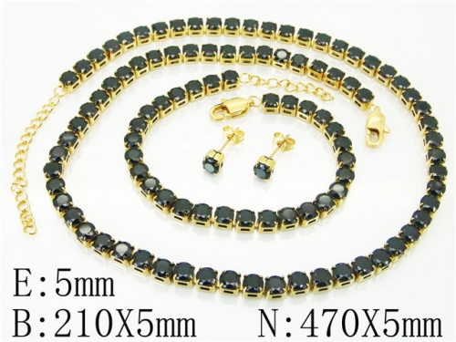 BC Wholesale Fashion Jewelry Sets Stainless Steel 316L Jewelry Sets NO.#BC59S0146JOG