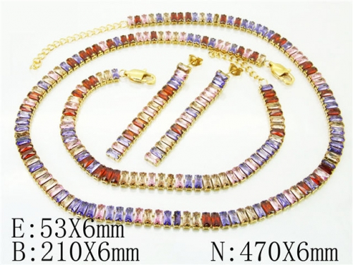 BC Wholesale Fashion Jewelry Sets Stainless Steel 316L Jewelry Sets NO.#BC59S0143LXX