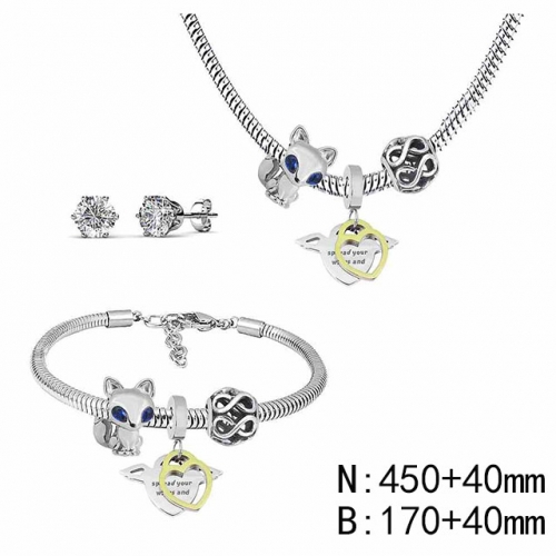 BC Wholesale Fashion DIY Jewelry Sets Stainless Steel 316L Jewelry Set NO.#SF4SPDGS086