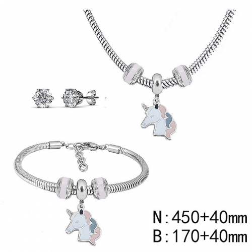 BC Wholesale Fashion DIY Jewelry Sets Stainless Steel 316L Jewelry Set NO.#SF4SPS064