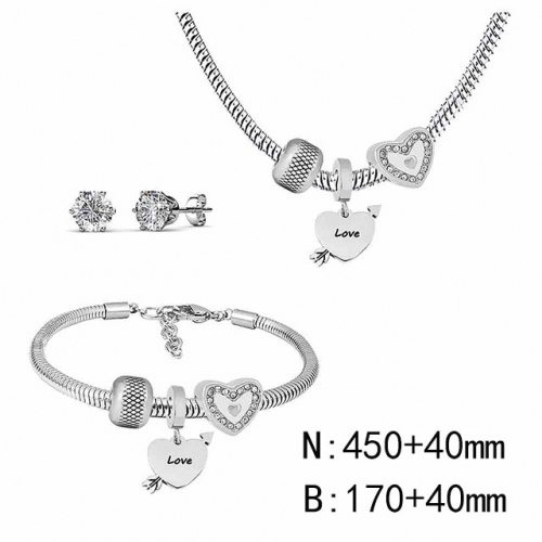 BC Wholesale Fashion DIY Jewelry Sets Stainless Steel 316L Jewelry Set NO.#SF4SPDGS139