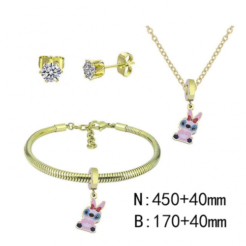 BC Wholesale Fashion DIY Jewelry Sets Stainless Steel 316L Jewelry Set NO.#SF4SPDGS124