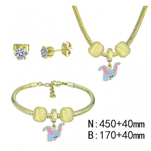 BC Wholesale Fashion DIY Jewelry Sets Stainless Steel 316L Jewelry Set NO.#SF4SPDGS165