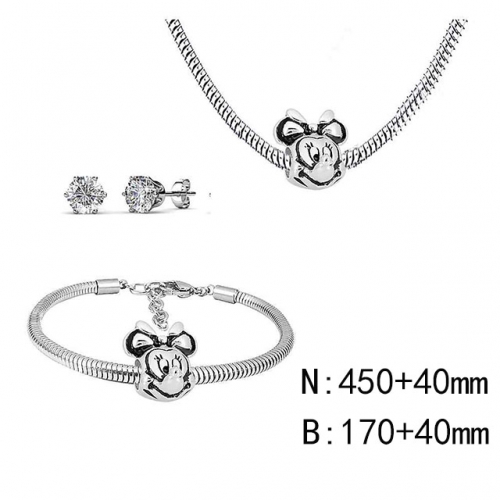 BC Wholesale Fashion DIY Jewelry Sets Stainless Steel 316L Jewelry Set NO.#SF4SPDGS048