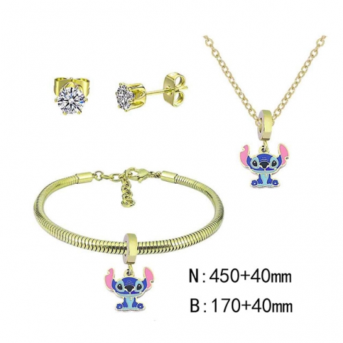 BC Wholesale Fashion DIY Jewelry Sets Stainless Steel 316L Jewelry Set NO.#SF4SPDGS001