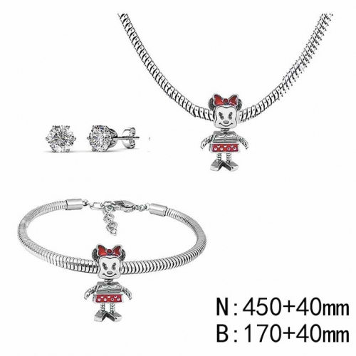 BC Wholesale Fashion DIY Jewelry Sets Stainless Steel 316L Jewelry Set NO.#SF4SPDGS063