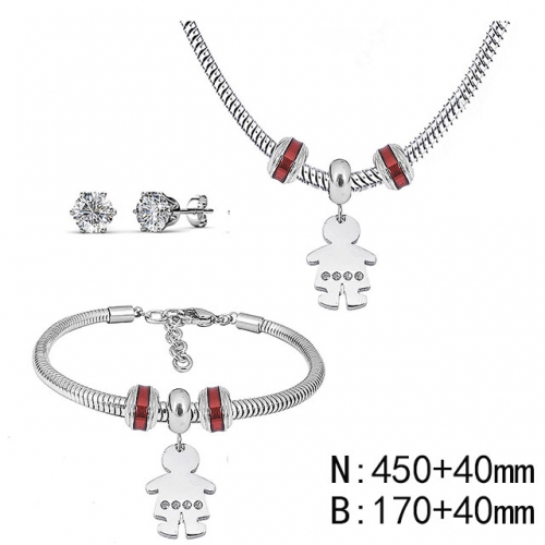 BC Wholesale Fashion DIY Jewelry Sets Stainless Steel 316L Jewelry Set NO.#SF4SPS052