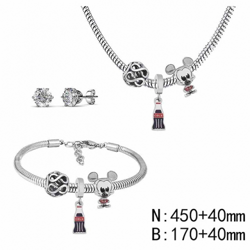 BC Wholesale Fashion DIY Jewelry Sets Stainless Steel 316L Jewelry Set NO.#SF4SPDGS079