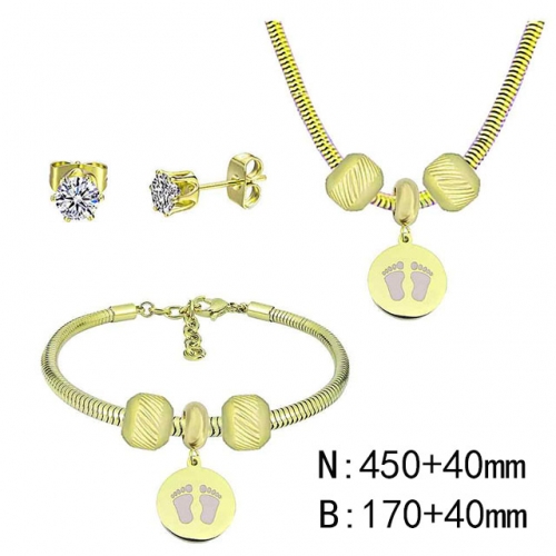 BC Wholesale Fashion DIY Jewelry Sets Stainless Steel 316L Jewelry Set NO.#SF4SPDGS192