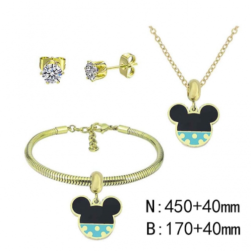 BC Wholesale Fashion DIY Jewelry Sets Stainless Steel 316L Jewelry Set NO.#SF4SPDGS025