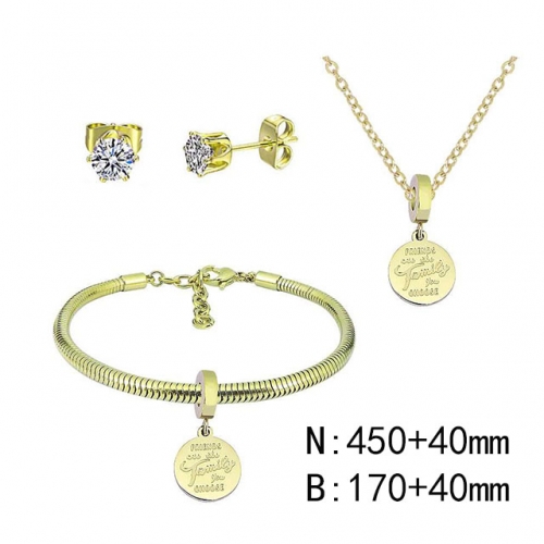 BC Wholesale Fashion DIY Jewelry Sets Stainless Steel 316L Jewelry Set NO.#SF4SPDGS006