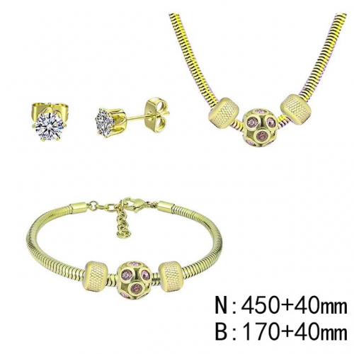 BC Wholesale Fashion DIY Jewelry Sets Stainless Steel 316L Jewelry Set NO.#SF4SPDGS226