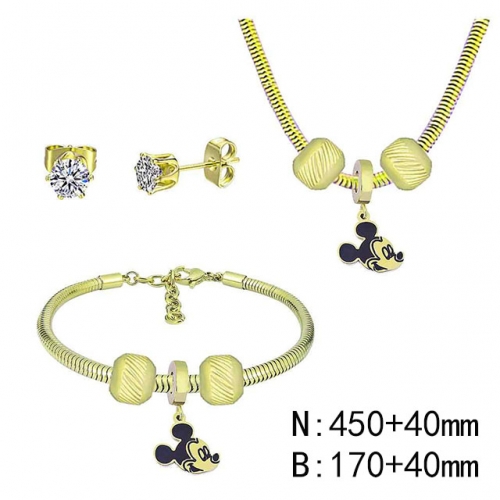 BC Wholesale Fashion DIY Jewelry Sets Stainless Steel 316L Jewelry Set NO.#SF4SPDGS159