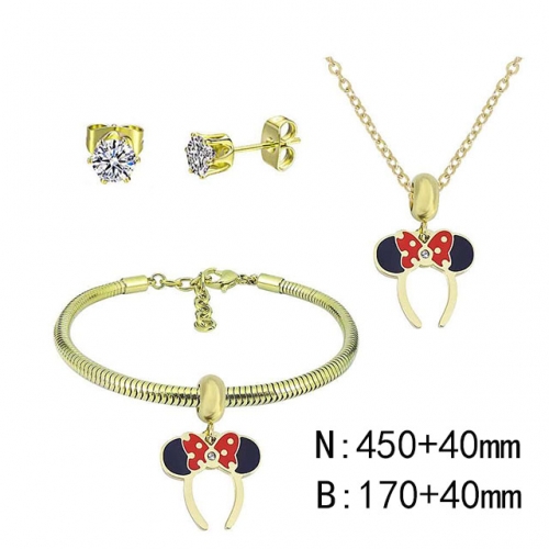 BC Wholesale Fashion DIY Jewelry Sets Stainless Steel 316L Jewelry Set NO.#SF4SPDGS033