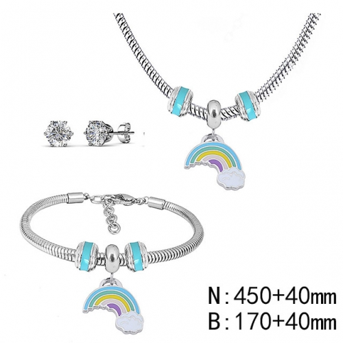 BC Wholesale Fashion DIY Jewelry Sets Stainless Steel 316L Jewelry Set NO.#SF4SPS007