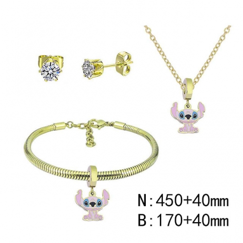 BC Wholesale Fashion DIY Jewelry Sets Stainless Steel 316L Jewelry Set NO.#SF4SPDGS112