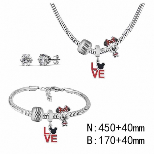 BC Wholesale Fashion DIY Jewelry Sets Stainless Steel 316L Jewelry Set NO.#SF4SPDGS134